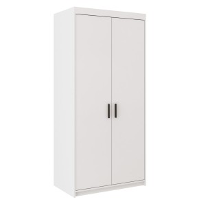 Dvojdverová šatníková skriňa s nadstavcom Elena Biela