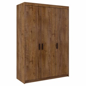 Trojdverová šatníková skriňa Elena 3D DL03 s nadstavcom NAEL DL03 Dub Lefkas