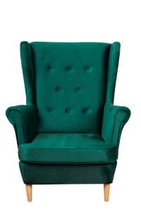 Floki lounge set kreslo s podnožkou Tmavo zelená
