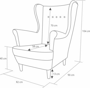 Floki lounge set kreslo s podnožkou Graphite