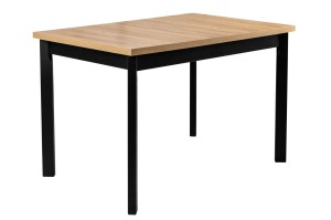 Skladací stôl so 4 stoličkami L003 Čierny/ Oak Grandson
