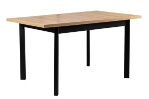 Skladací stôl so 4 stoličkami L003 Čierny/ Oak Grandson