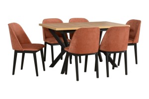 Skladací stôl 140/180x80 so stoličkami L008