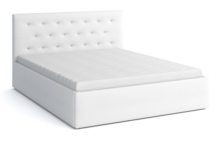 Čalúnená posteľ s matracom 180x200 Star Biela