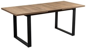 Loftový stôl so 4 stoličkami Y051 Čierny/Oak Lefkas