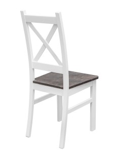 Stôl so 4 stoličkami Z052 Biely/betón