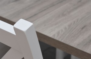 Stôl so 4 stoličkami Z054 Biela/San remo