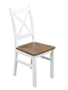 Stôl so 4 stoličkami Z055 Biela/Oak lefkas