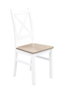 Stôl so 4 stoličkami Z059 Biela/Sonoma Oak