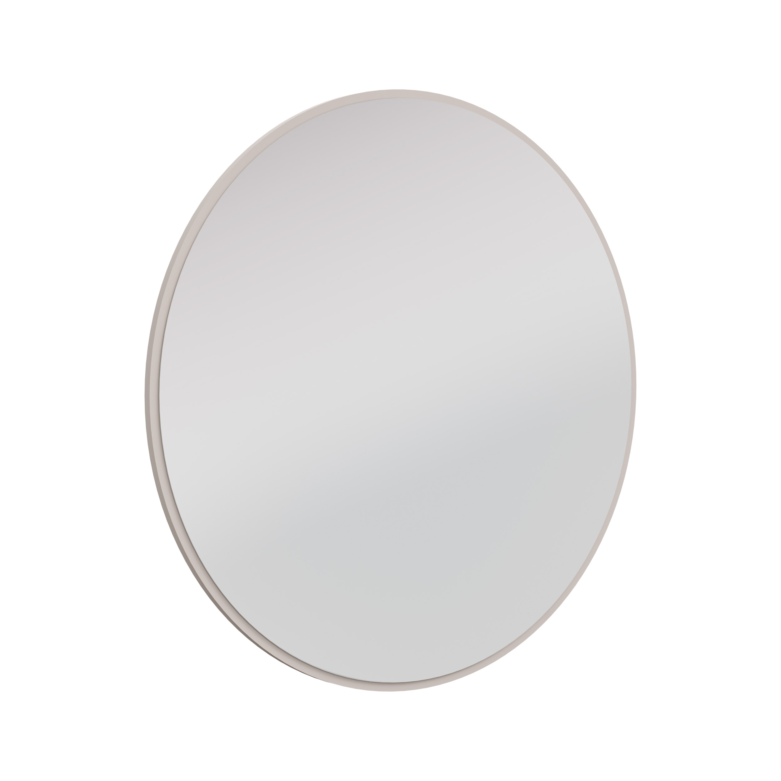 Okrúhle závesné zrkadlo nad toaletný stolík 100cm Flana 701 Béžové