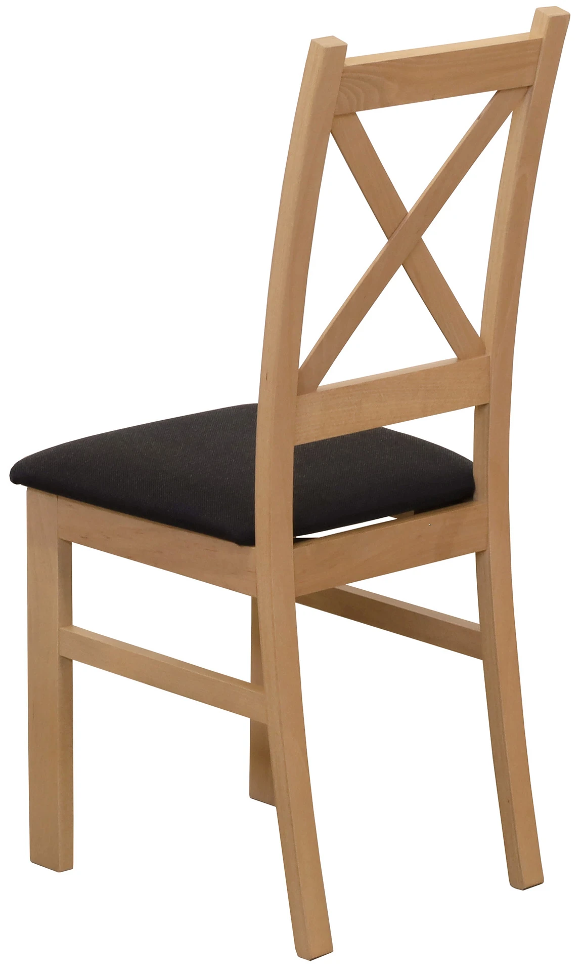 Drevená krížová stolička do jedálne dub Artisan/čierna