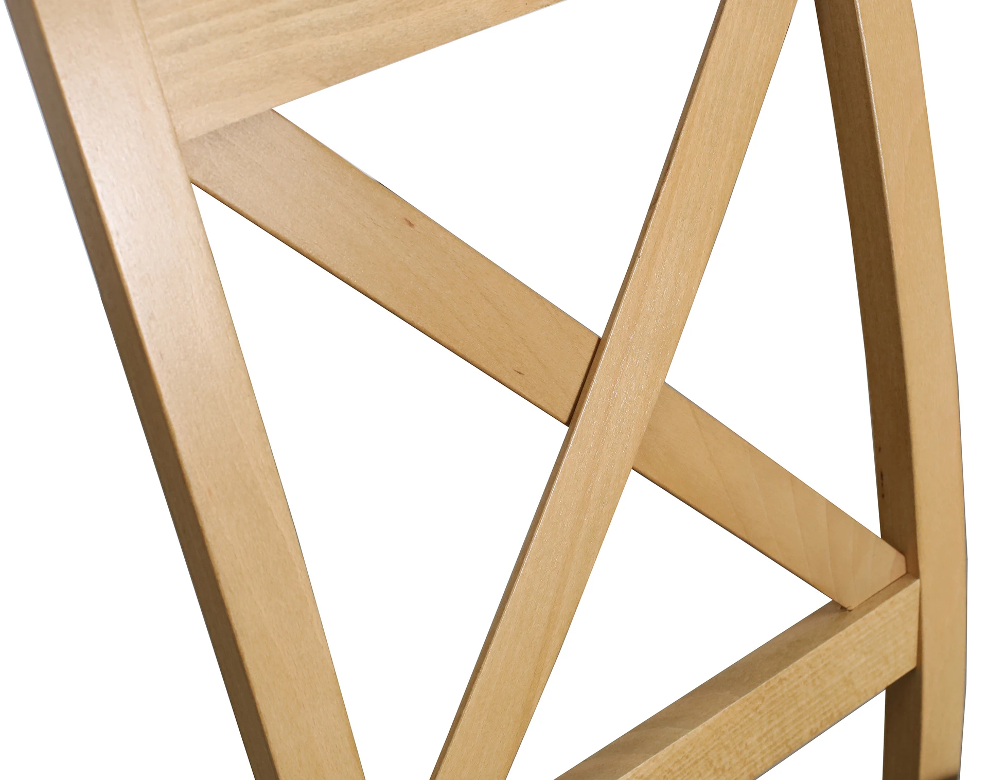 Drevená krížová stolička do jedálne dub Artisan/tyrkysová