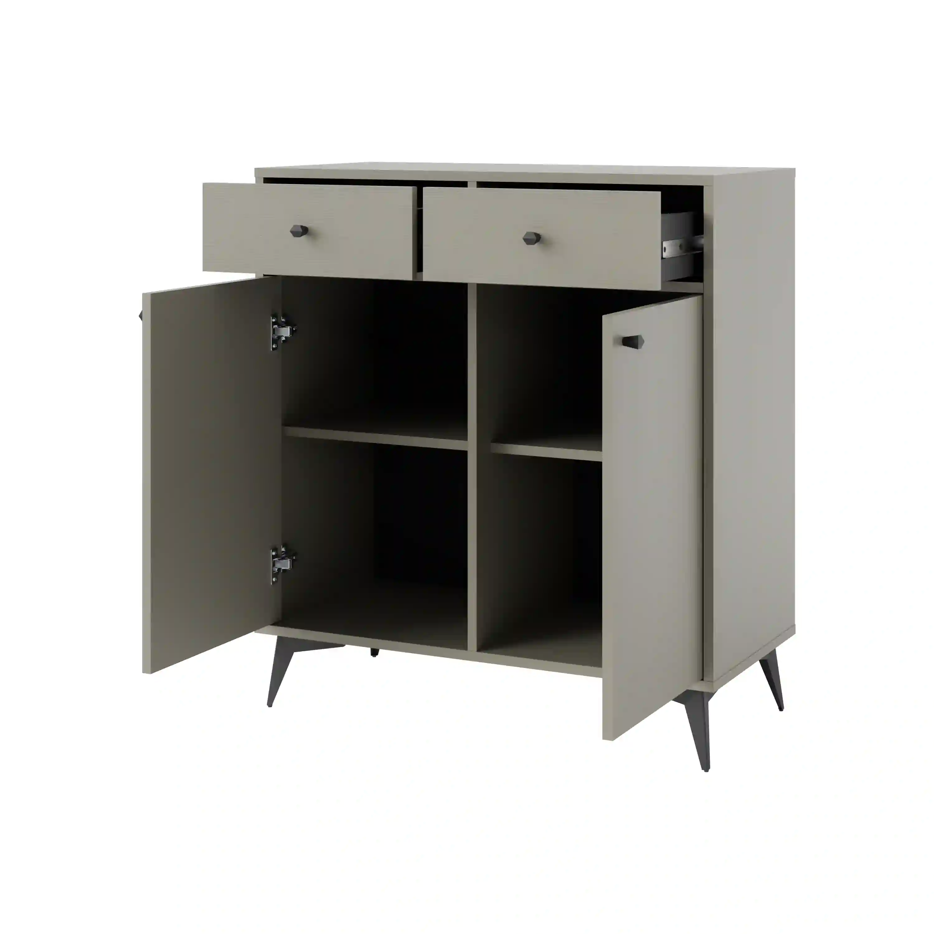 Komoda Sakai 2F2S T826 Eukalyptus Čierna