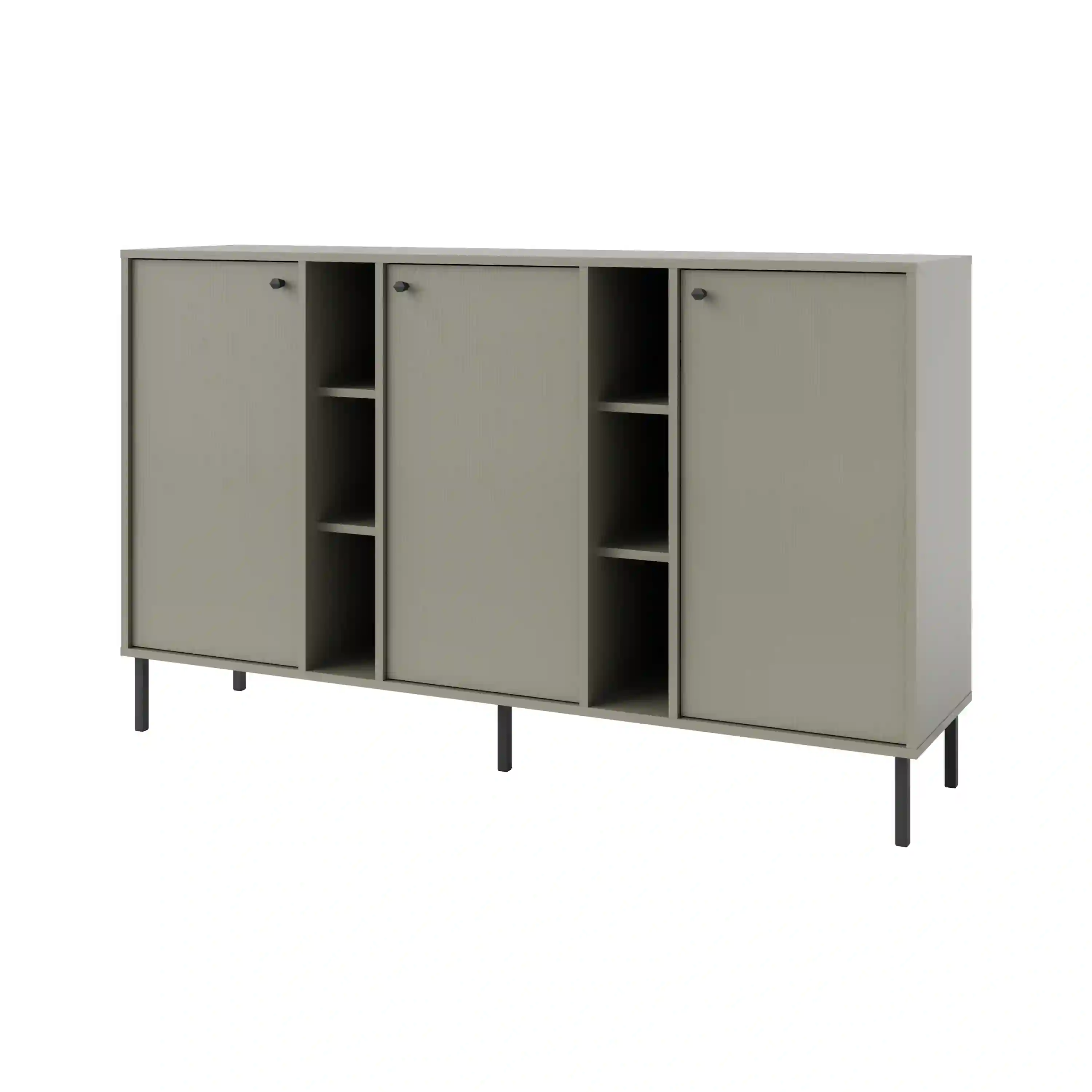 Komoda trzydrzwiowa do salonu Sakai 3F T823 Eukaliptus