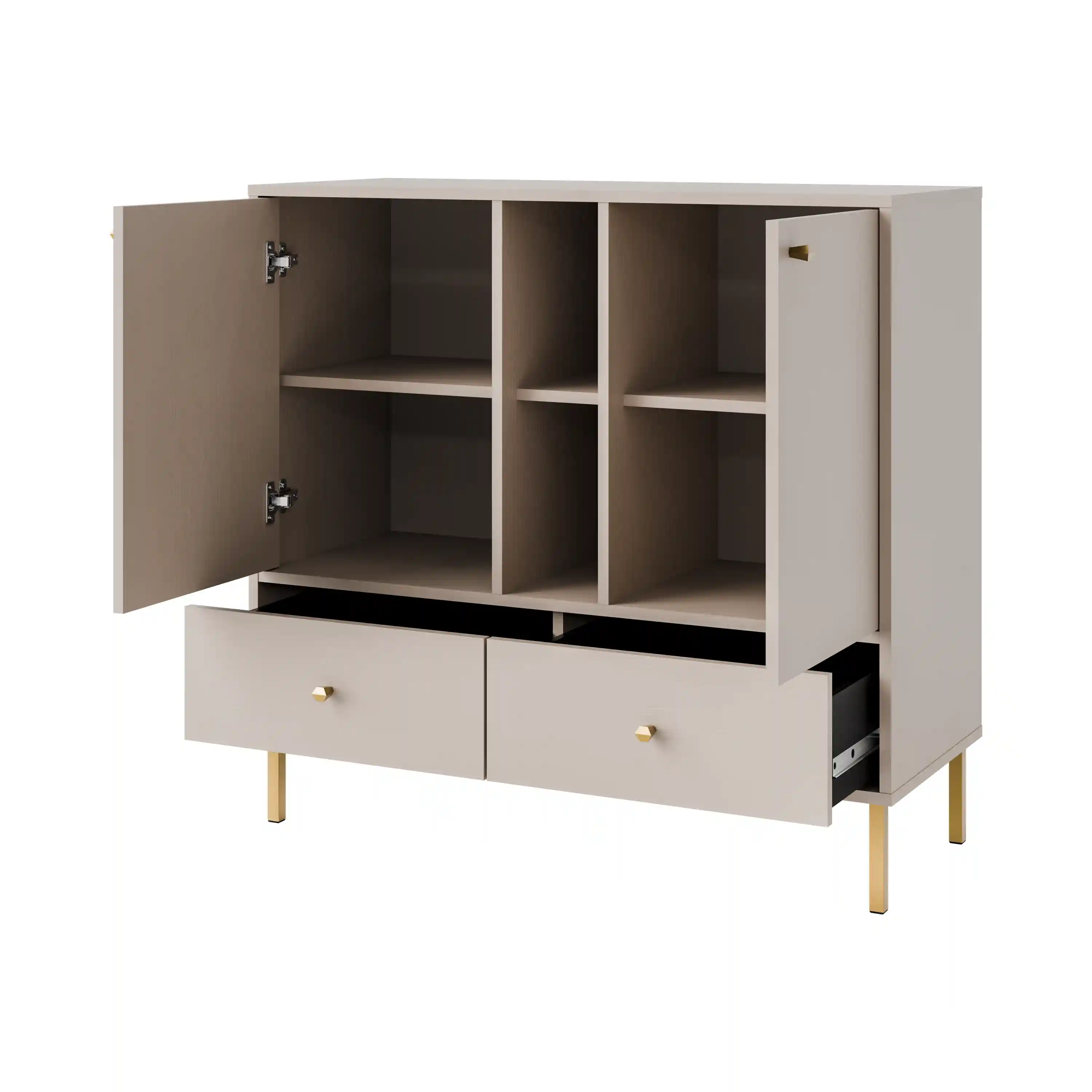 Komoda so zásuvkami Sakai 2F 2S T825 Béžová