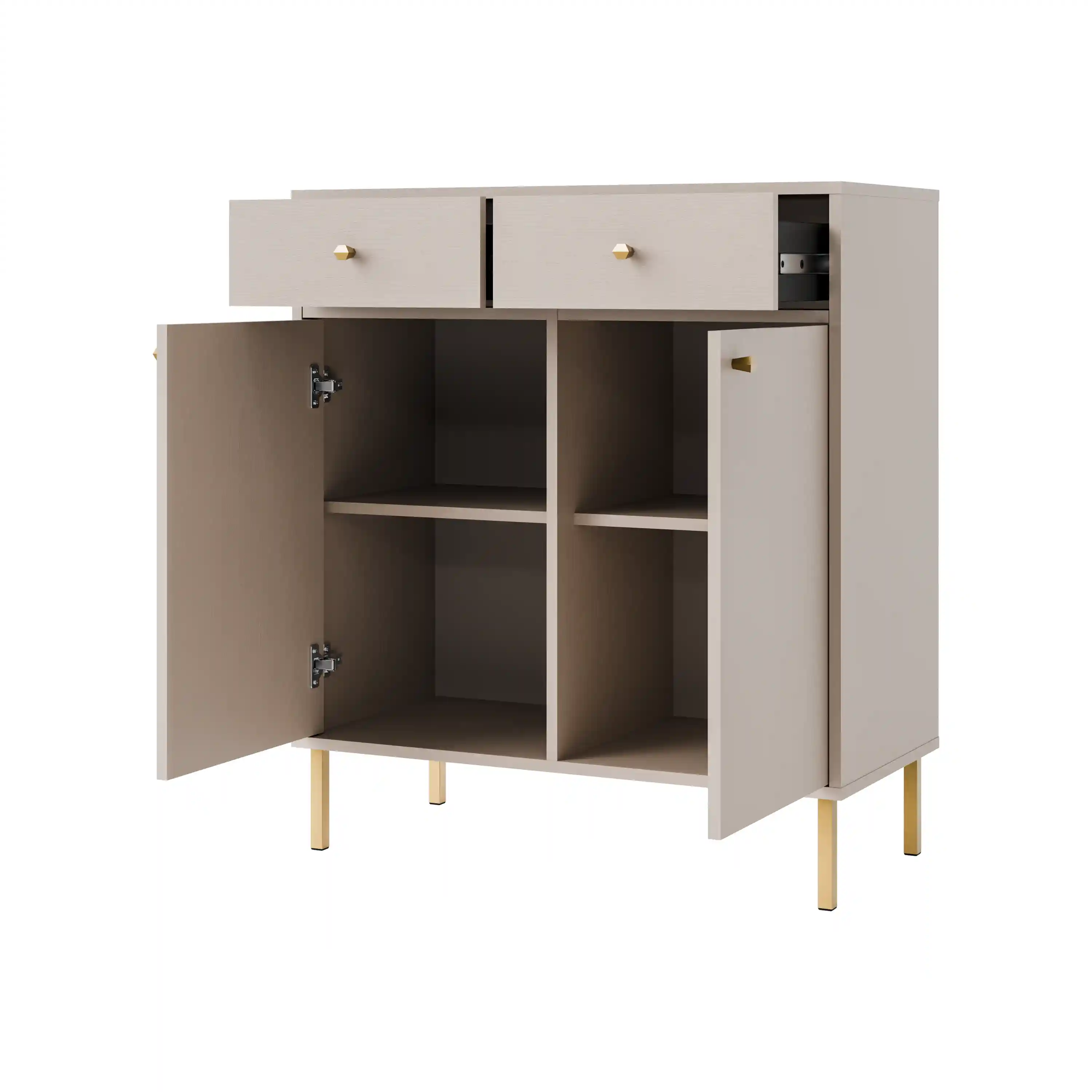 Komoda so zásuvkami Sakai 2F 2S T826 Béžová