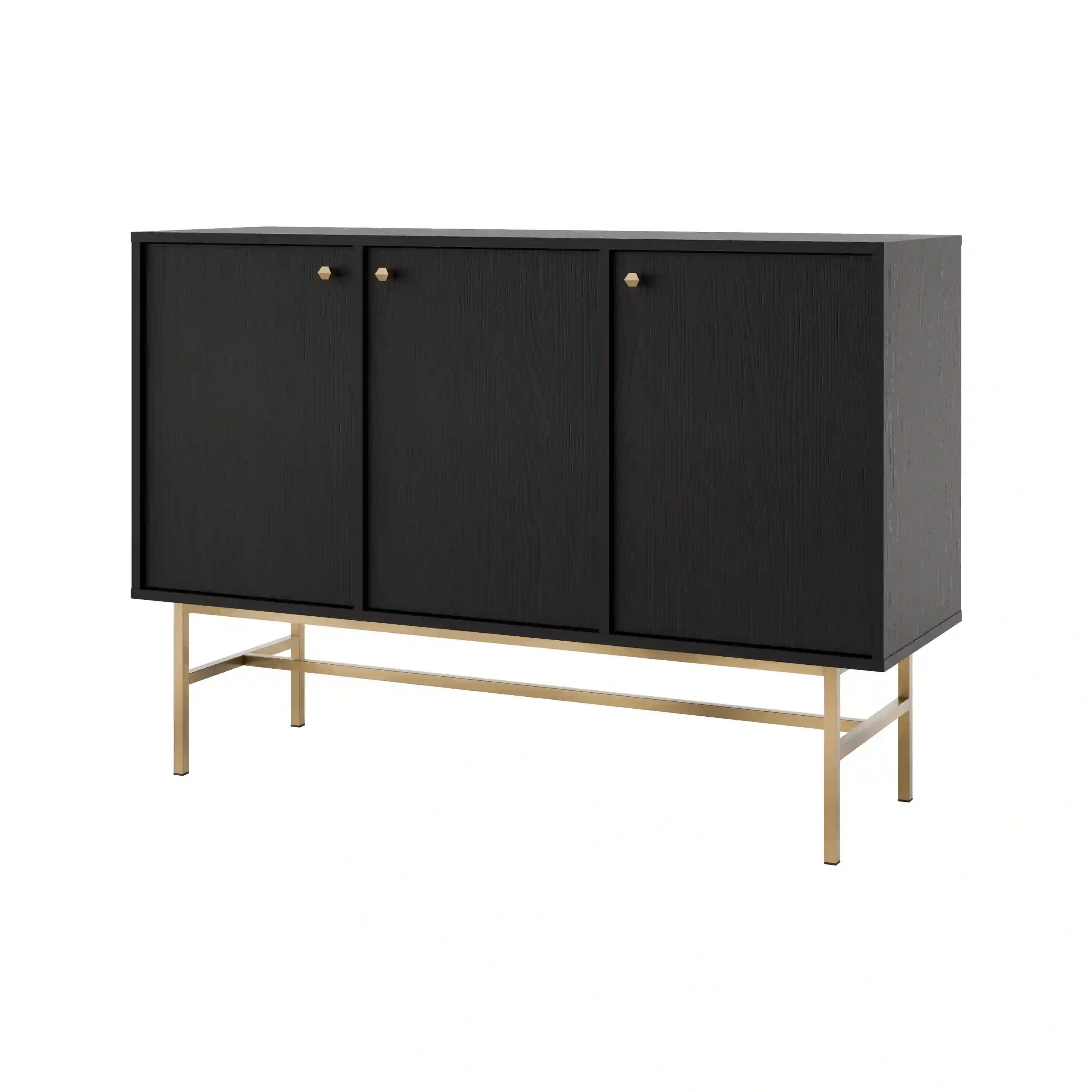 Komoda so tromi dvierkami Sakai 3F T813 čierna