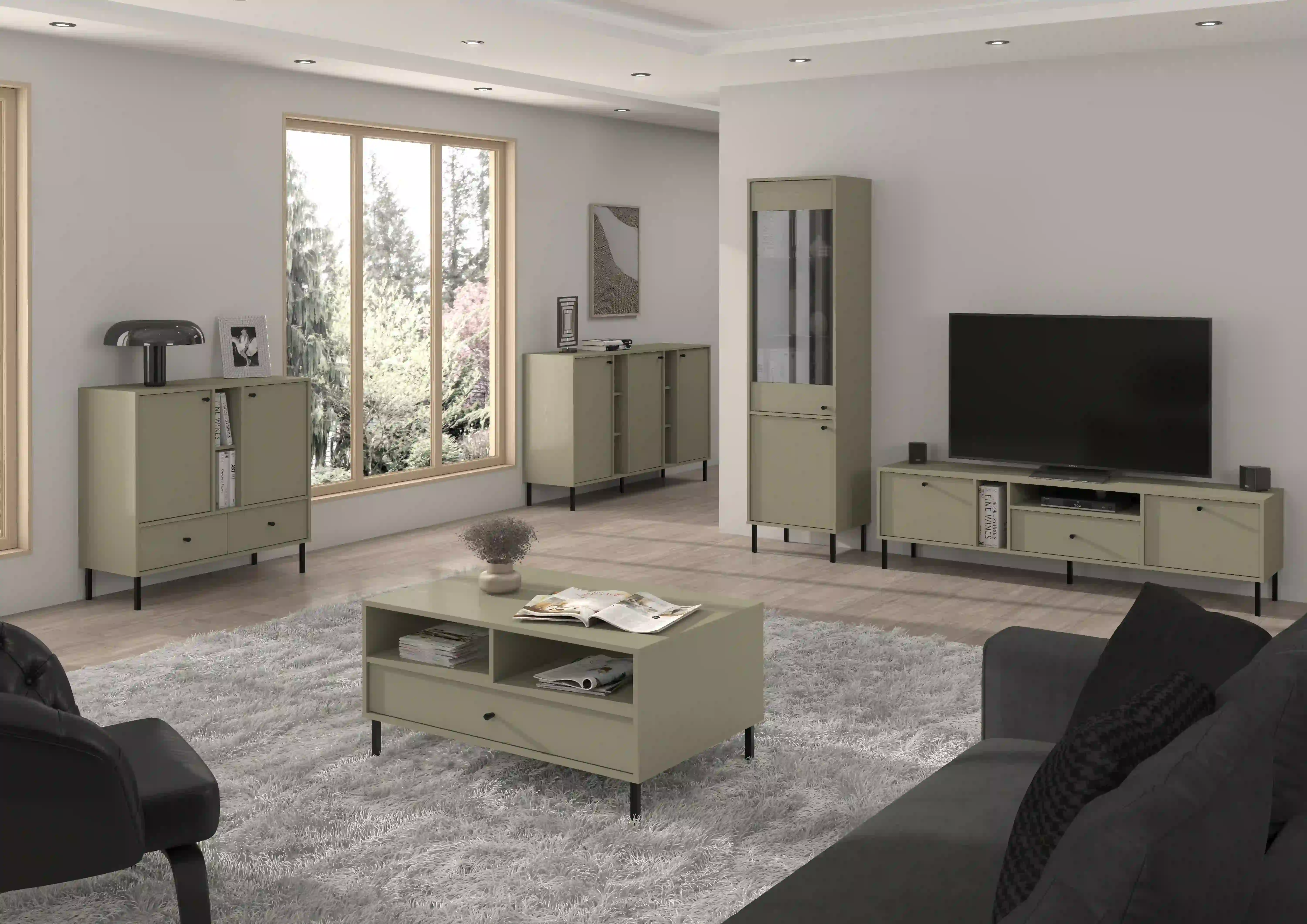 TV komoda Sakai 2K T302 Eukaliptus