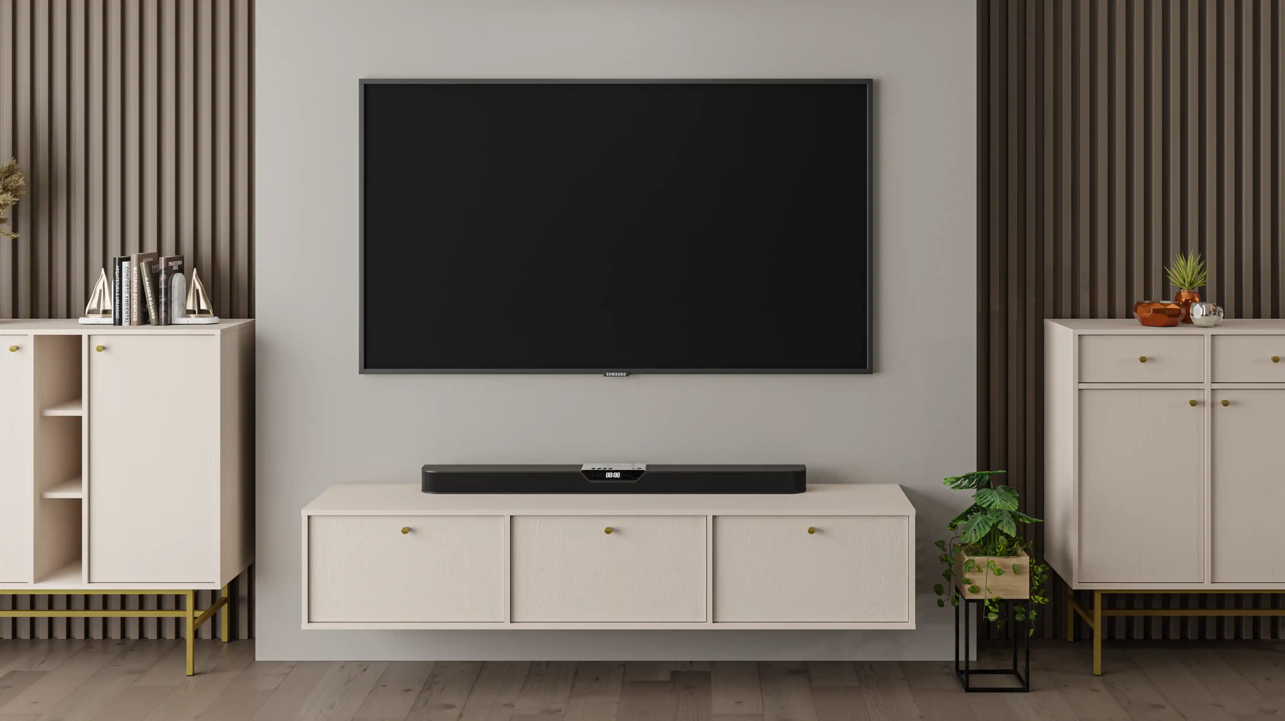 Závesná TV-komoda Sakai 3K T303 Béžová