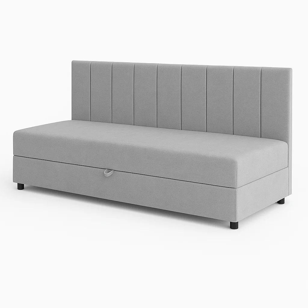 Jednolôžková posteľ s úložným priestorom Sofaro Plus 90x200 Ružová