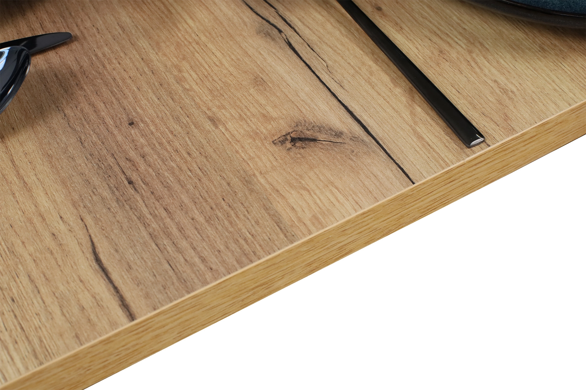 Kuchynský jedálenský stôl LAP 100x70 Čierna/Dub Craft