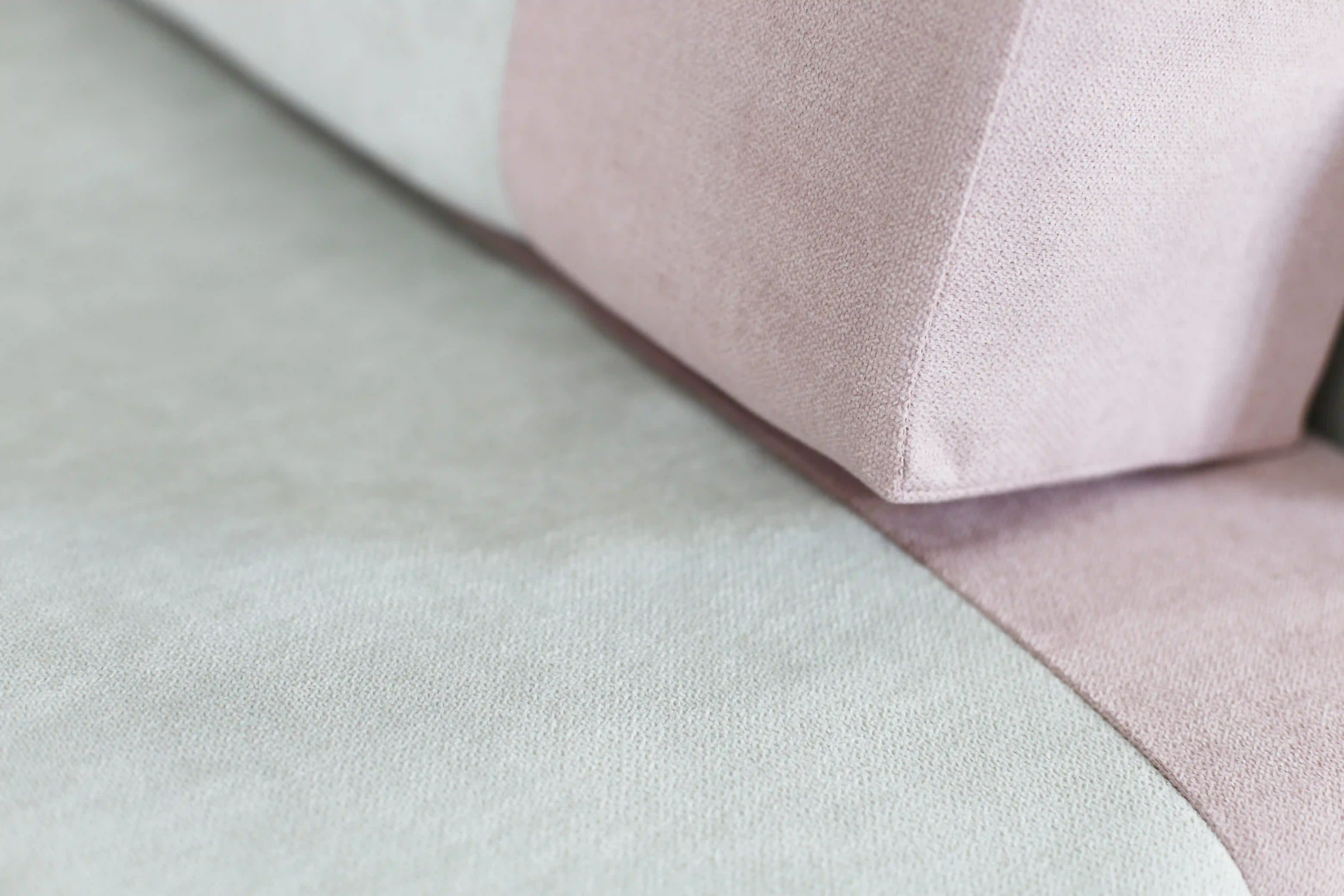 Rozkladacia rohová pohovka s funkciou spania pre jednu osobu Vaxer Ružovo/Sivá