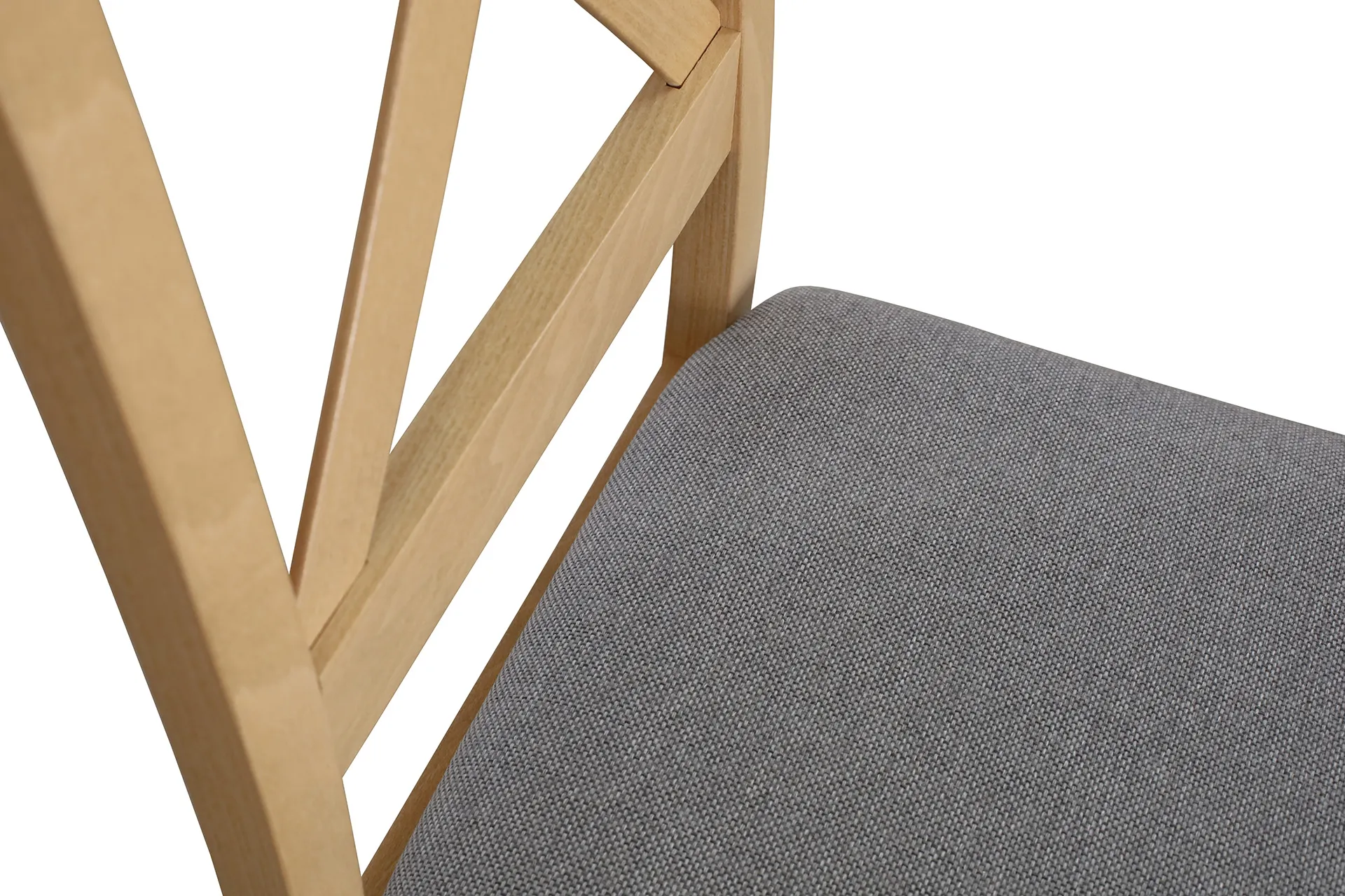 Sada 2x čalúnených krížových stoličiek do jedálne dub Artisan/sivá