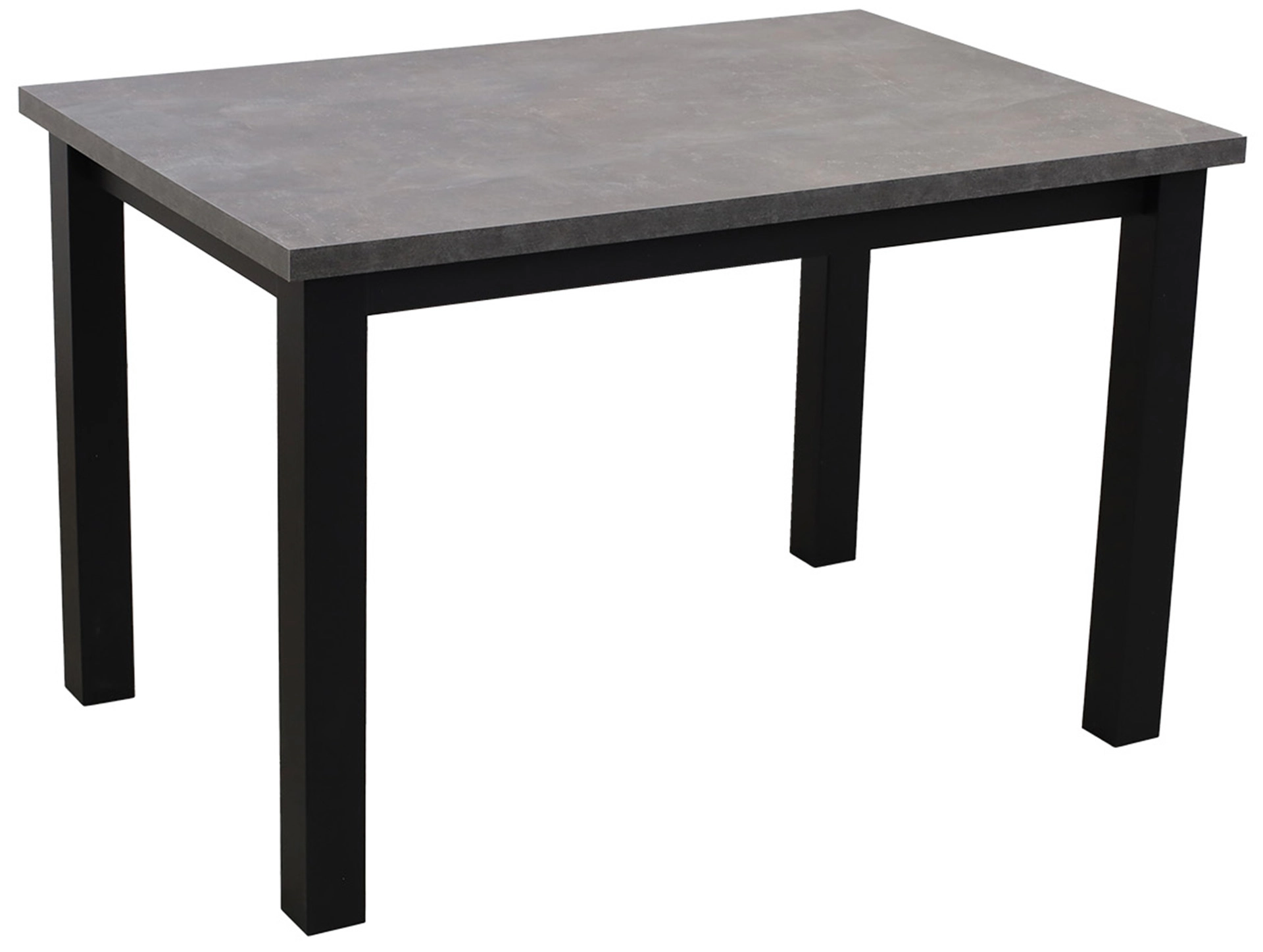 Stôl 120x80 so 6 stoličkami M005-6 Čierna/Betón