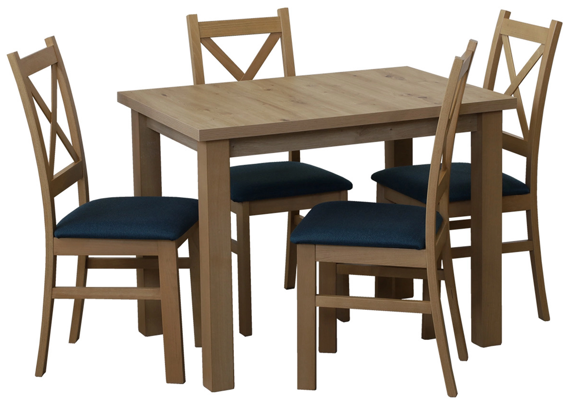 Stôl 100x70 so 4 stoličkami M013-4 dub Artisan