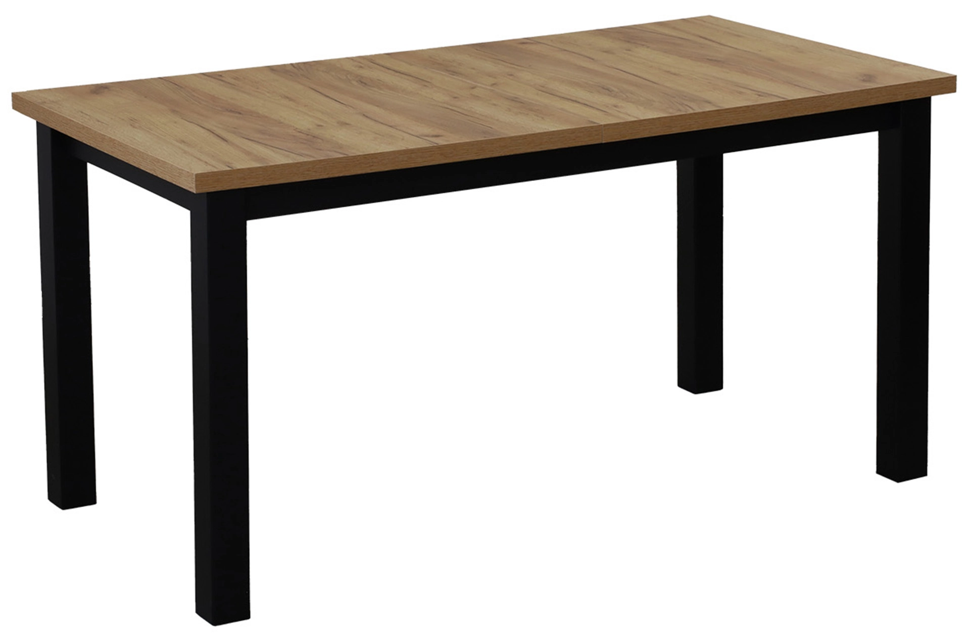 Súprava rozkladacieho stola 150/190x80 so 4 stoličkami M021-4 čierna/dub Craft