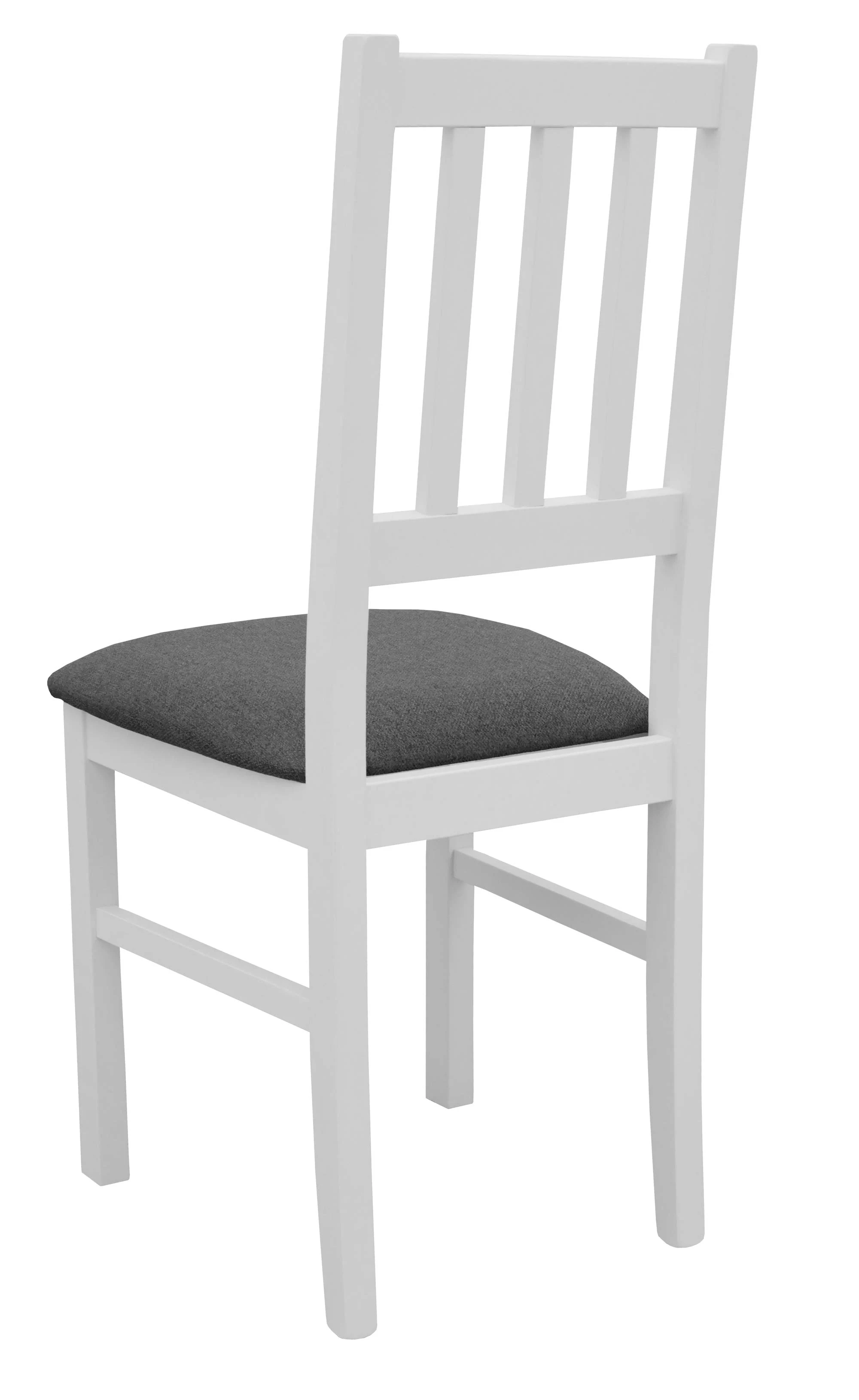Sada 2x drevená stolička BOS04 Bílá/Grafitová