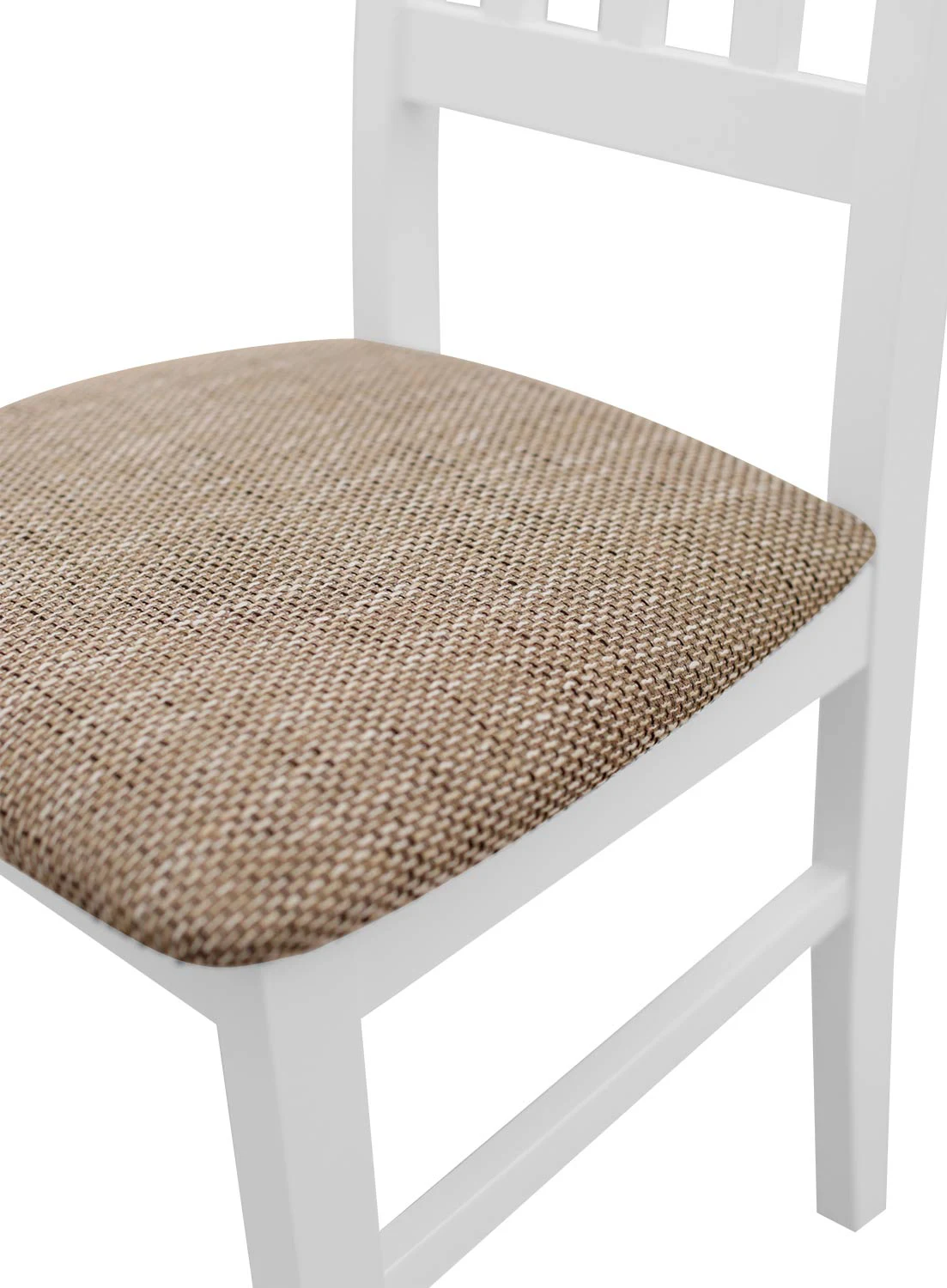 Sada 2x drevená stolička BOS04 Biela/Béžová