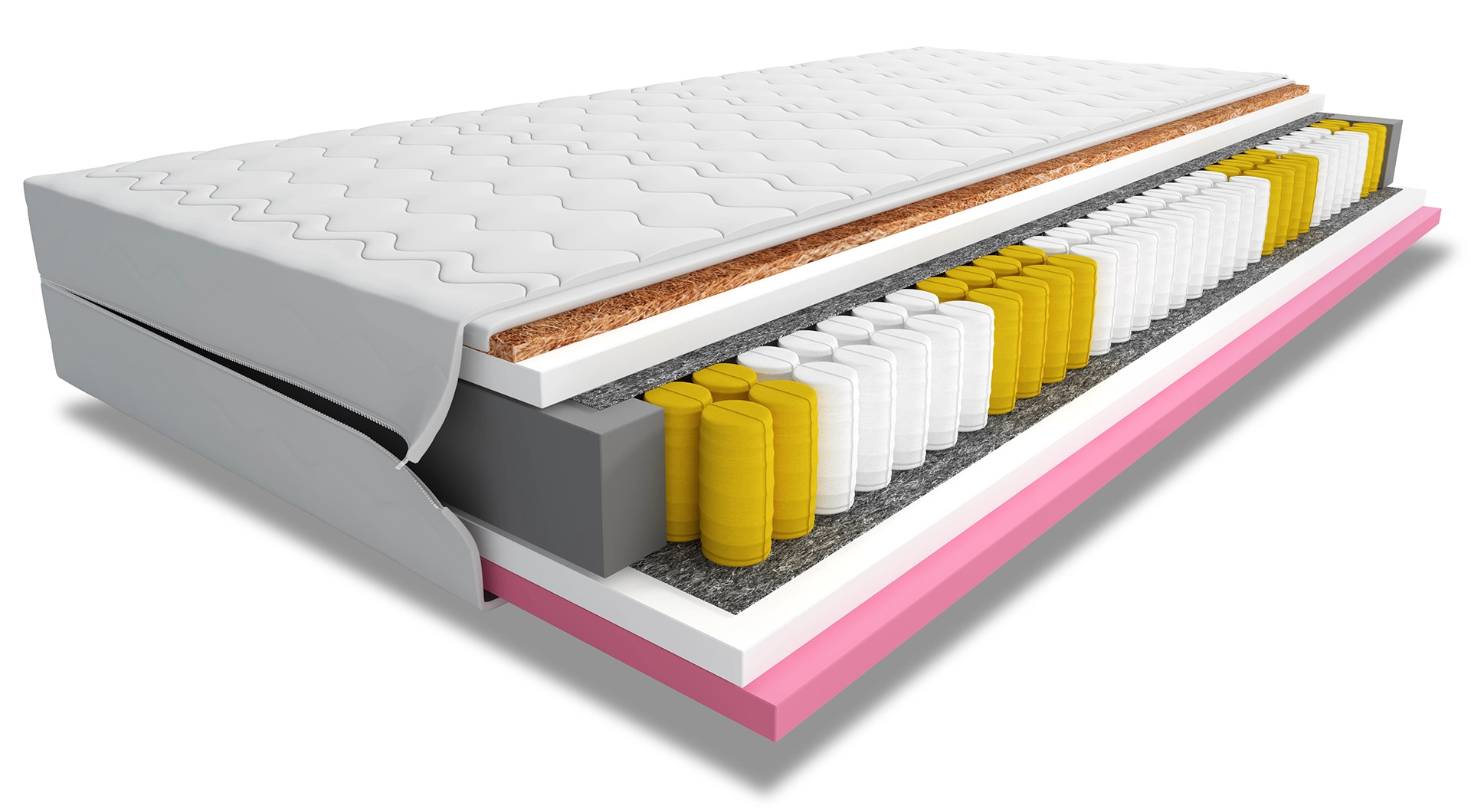 Materac do spania kieszeniowy Helro 80x180 jednoosobowy