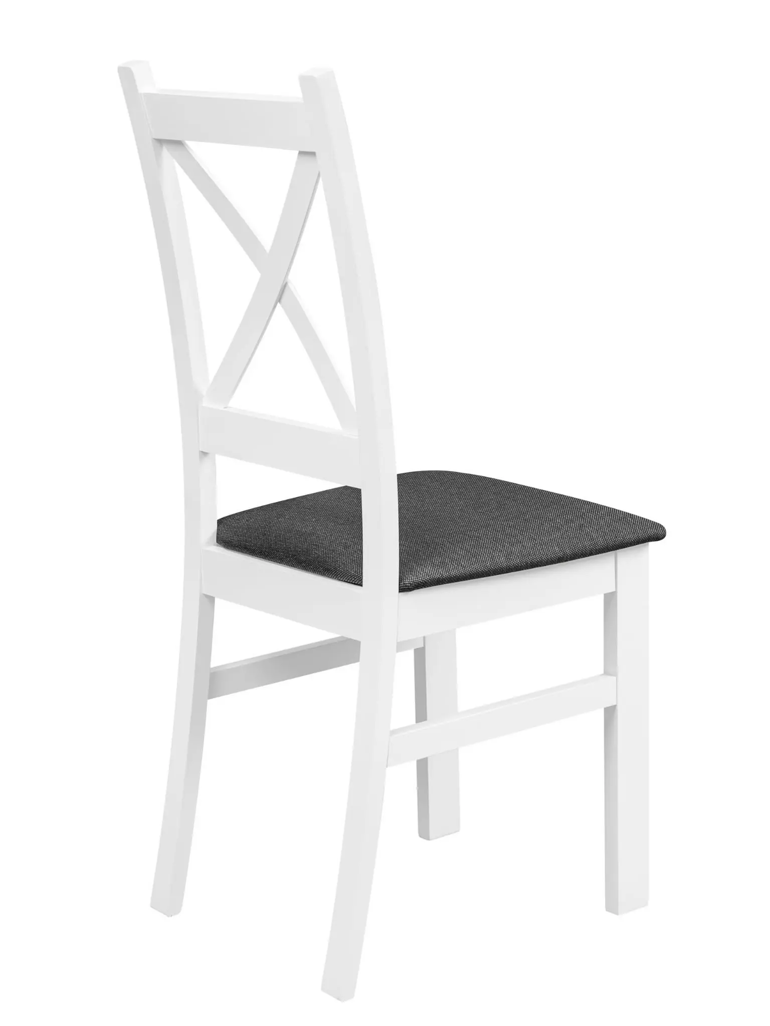 Sada 4x drevená stolička KRZ Biela/Grafitová